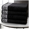 GC GAVENO CAVAILIA Hand Towels - Egyptian Cotton Towel 4 Pack - Ultra Soft & Highly Absorbent Hand Towel For Bathroom - Quick Dry Towels (50x80cm) -