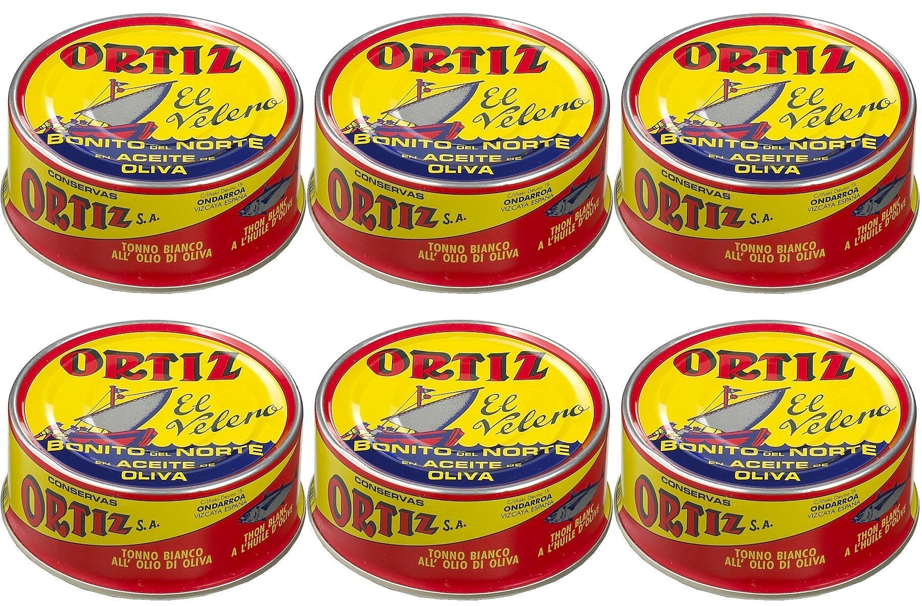 Ortiz Bonito del Norte - White Tuna in Olive Oil 250 gr. - [Pack 6]