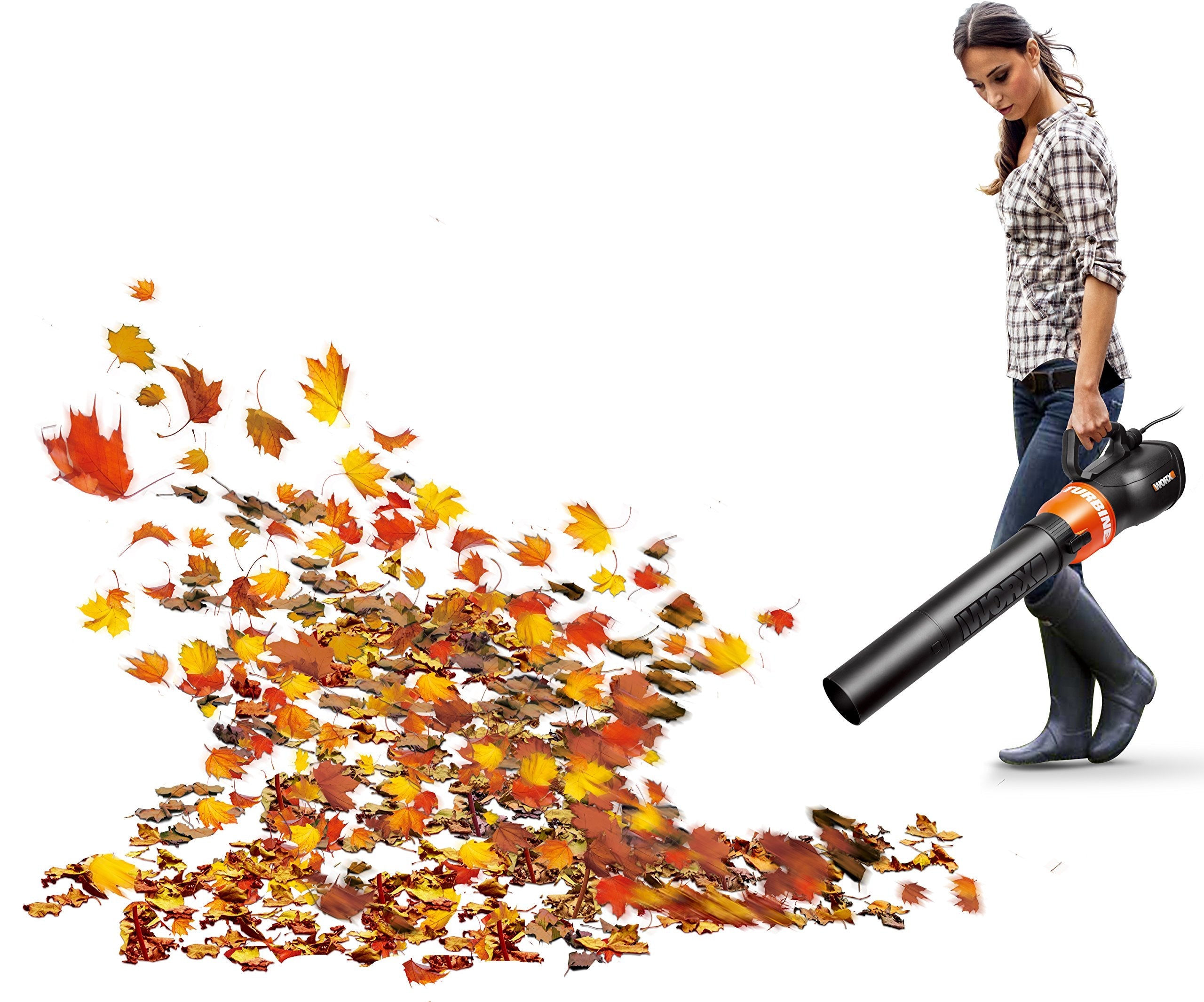 WORX WG518E Air Turbine Corded Leaf Blower, 2500 W, Black