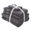 Catherine Lansfield, Charcoal, 6 Piece Towel Bale