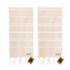 KZY LONDON Beach Towel 2 Pack Large Turkish Beach Towels for Camping, Swimming, Gym - Quick Dry, Absorbent, Lightweight,%100 Cotton 90x180cm Hammam