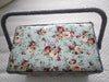 azure rose long rectangle sewing basket