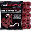 ROSHIELD 3kg Wax Block Bait for Rat & Mouse Killer Poison Control - Indoor, Outdoor All-Weather Rodent Bait Station Refill Packs (300g x 10 Packs)