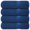 Infinitee Xclusives Bath Towels Set of 4 (70x140 cm) - 100% Cotton, Super Absorbent, Quick-Dry Towels for Bathroom, Spa, Gym & Hotel |Tranquil Navy|