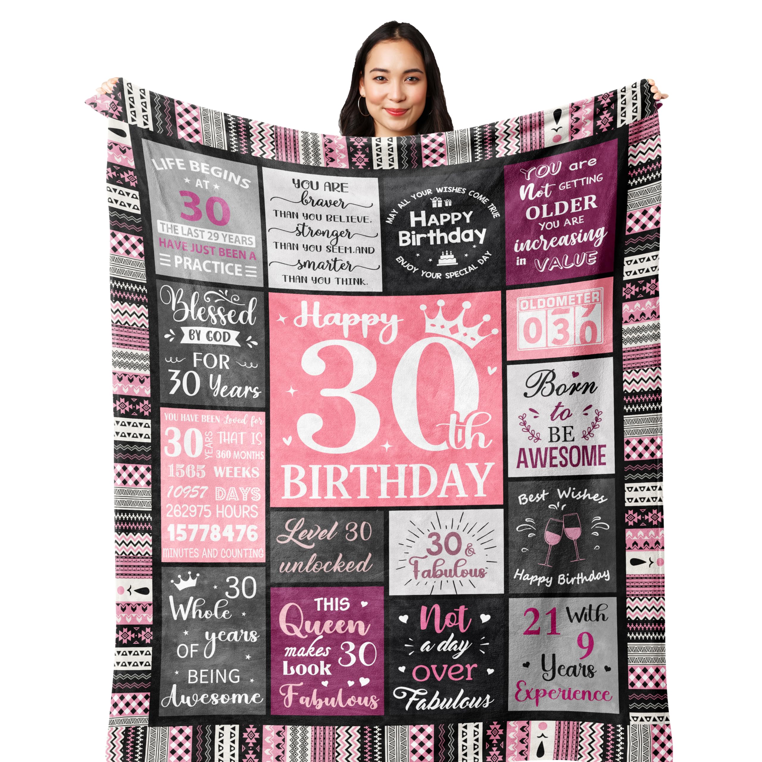 30th Birthday Gifts for Her, 30th Birthday Decorations for Women, Happy 30th Birthday Gifts for Women, 30 Year Old Birthday Gift for 30 Year Old