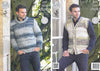 King Cole with Hat and Man's-Turtleneck SweatshirtKnitted Big Value SuperChunky