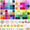 52000PCS Glass Beads Kit 2mm, 96 Colors Glass Seed Beads for Jewelry Making Kit, Glass seed Beads Kit for Girl Bracelets/Necklaces DIY Making with