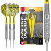 TARGET Darts Bolide 90% Tungsten Swiss Point Steel Tip Darts Set of 3, Barrel 02, 21 Grams | Featuring Pro Grip Dart Stems, Number 6 Dart Flights,
