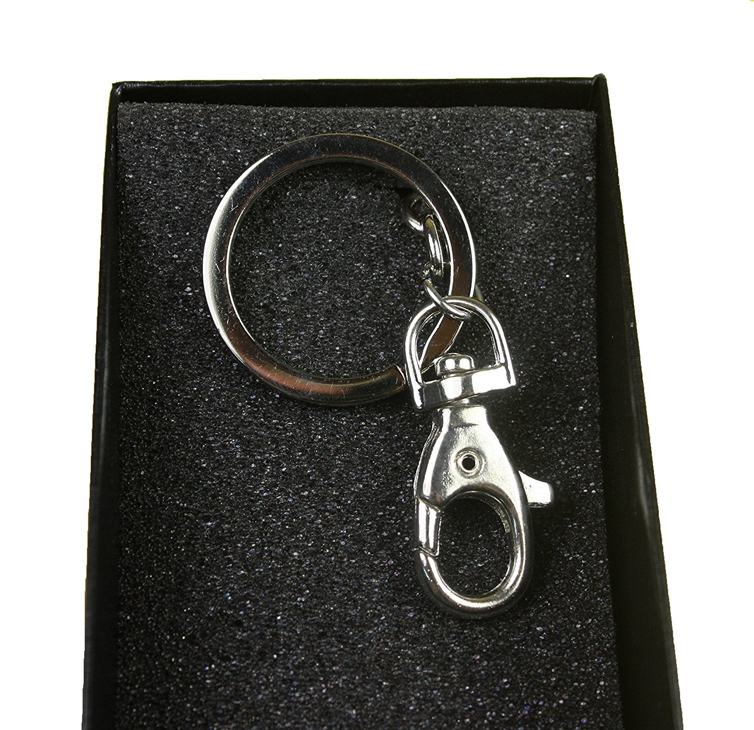 Owls Diamante Keyring and Presentation Box