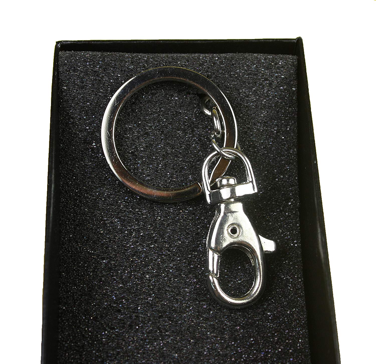 Owls Diamante Keyring and Presentation Box
