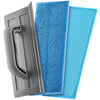 Tyroler Shower Squeegee for Shower Doors 100% Silicone Squeegee 25cm | 2 Microfiber Scrub & Polish Cloths | Multi-Surface- Mirror, Marble, Tile &
