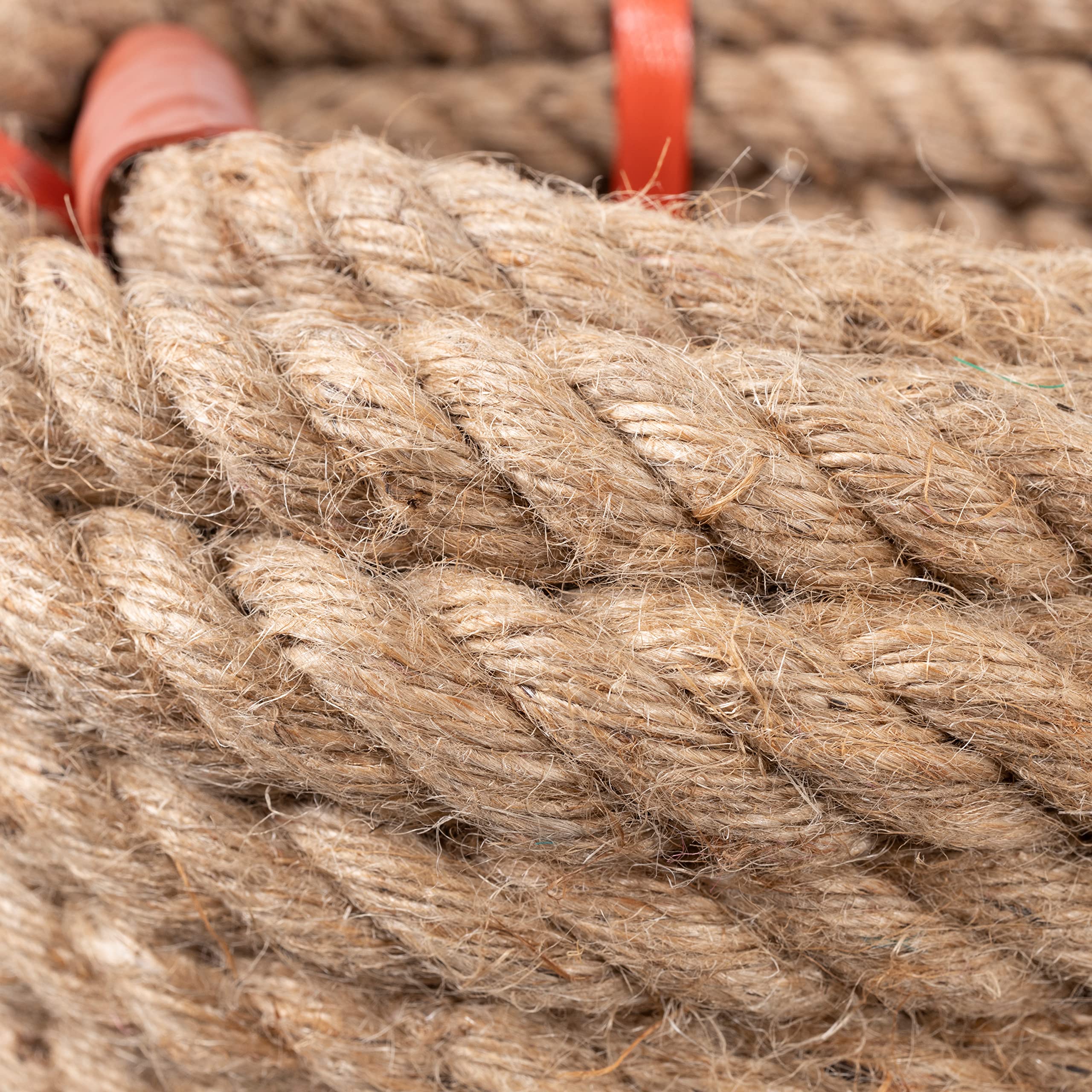 EMEKIAN 25mm Natural Thick Jute Rope, 15M Twisted 4 Strand Fiber Hemp Rope, Strong Jute Twine String for Gardening, Craft, Bundling, Camping,