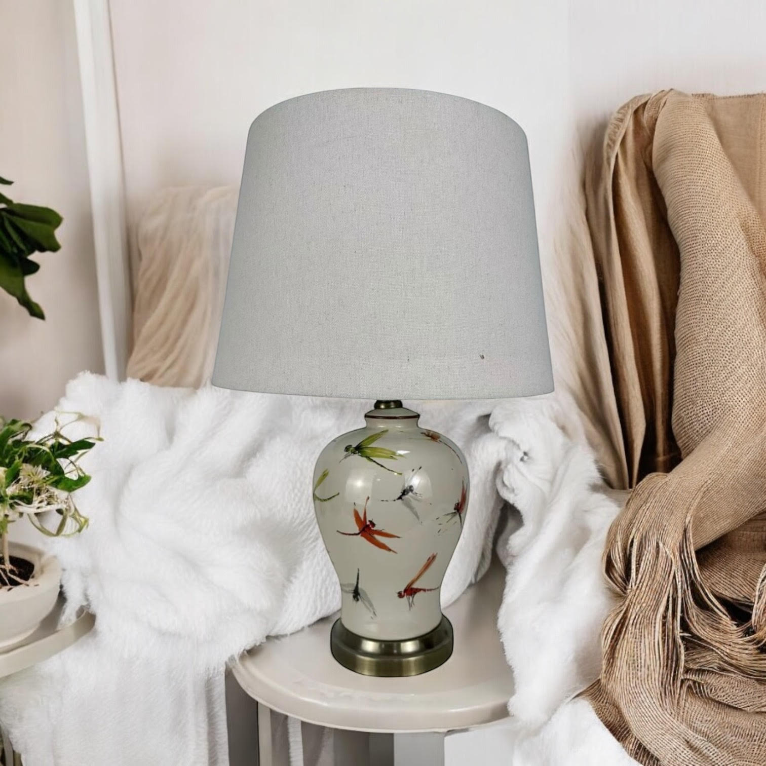 37CM LAMP AND SHADE