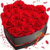 Eternal Love Heart: 16pcs Preserved Rose Box - Perfect for Mother's Day, Valentine's & Birthdays - Lasting Immortal Roses Gift for Her, for Valentine