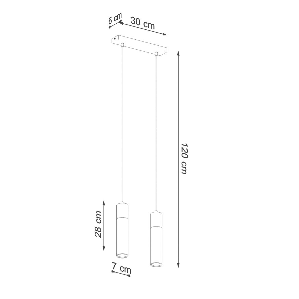 Pendant lamp concrete, wood Zane industrial Design GU10