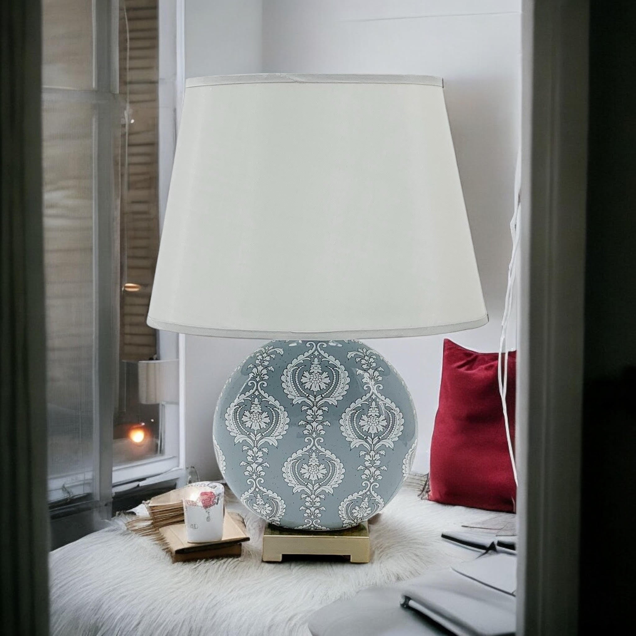 42CM LAMP AND SHADE