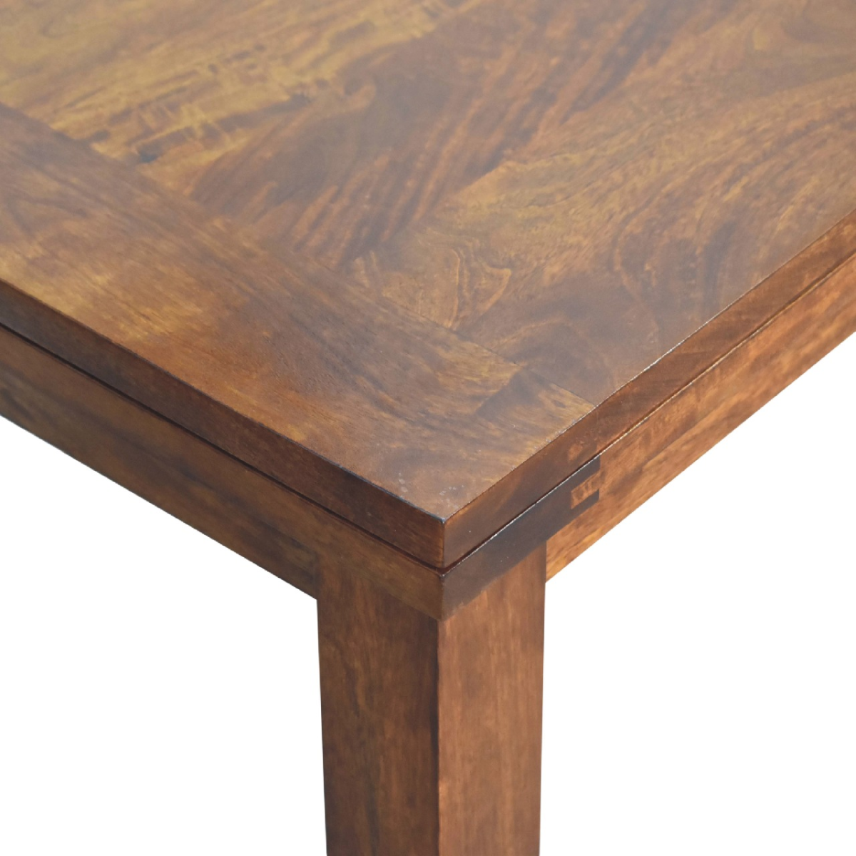 Artisan Furniture Solid Mango Wood Chestnut Butterfly Dining Table
