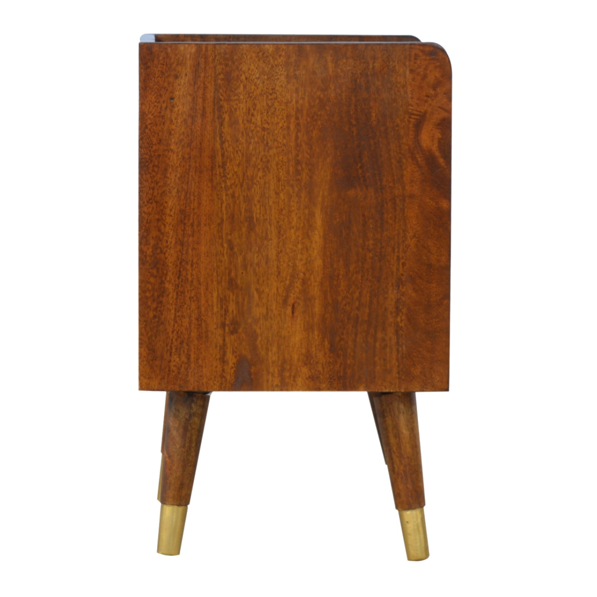 Artisan Furniture Solid Wood Manila Gold One Drawer Bedside
