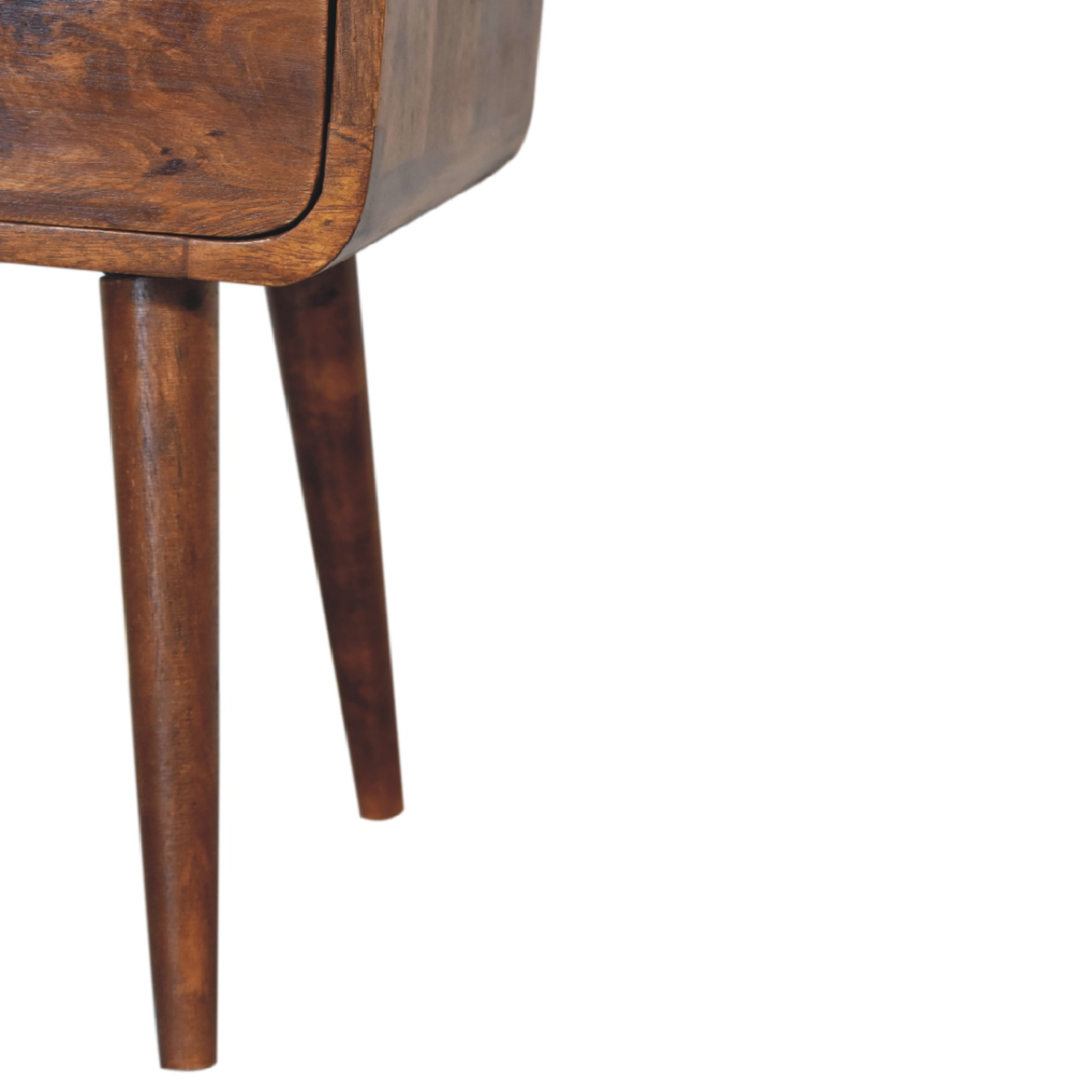 Artisan Furniture Solid Wood Mini Chestnut Curve Open Bedside