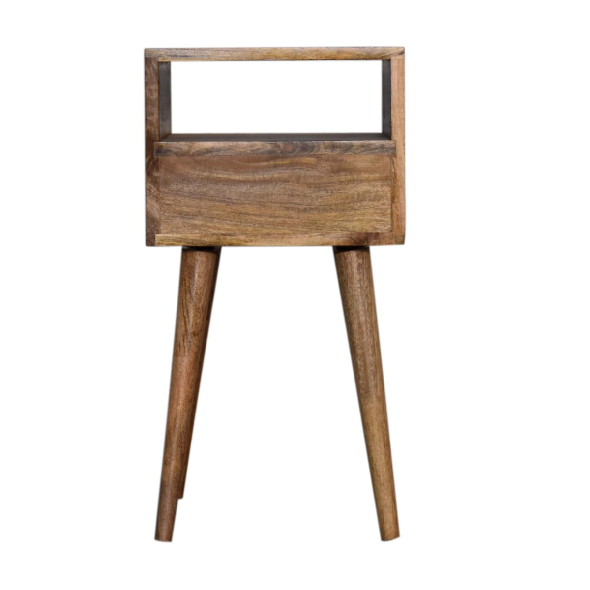 Artisan Furniture Solid Wood Mini Navy Blue Hand Painted Bedside