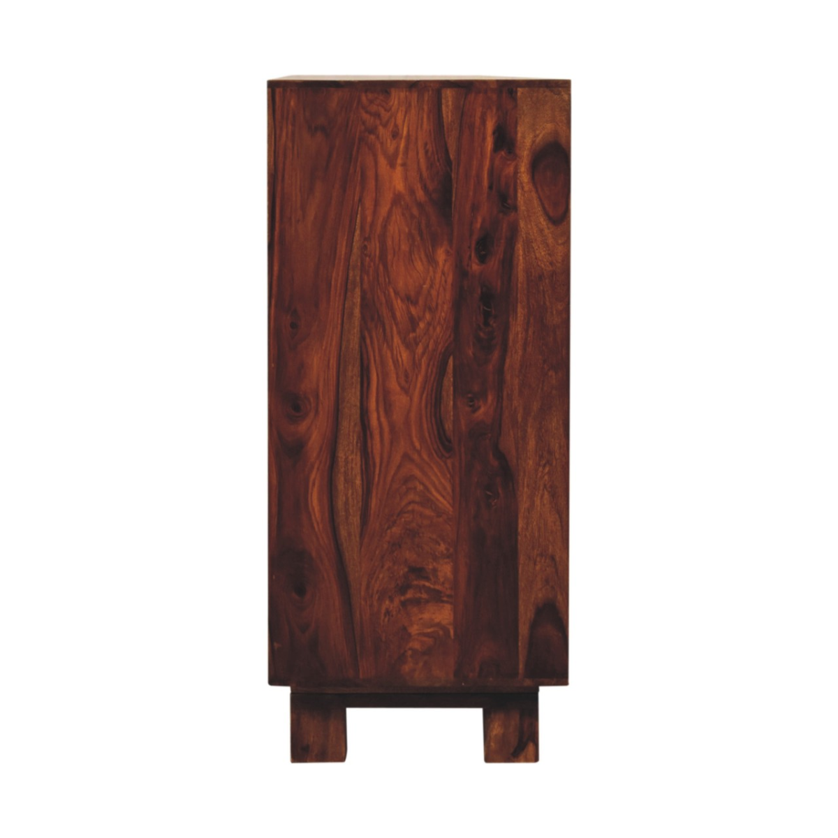 Artisan Furniture Solid Wood Tula Mini Sideboard, Brown, 3 Drawers and 1 Door