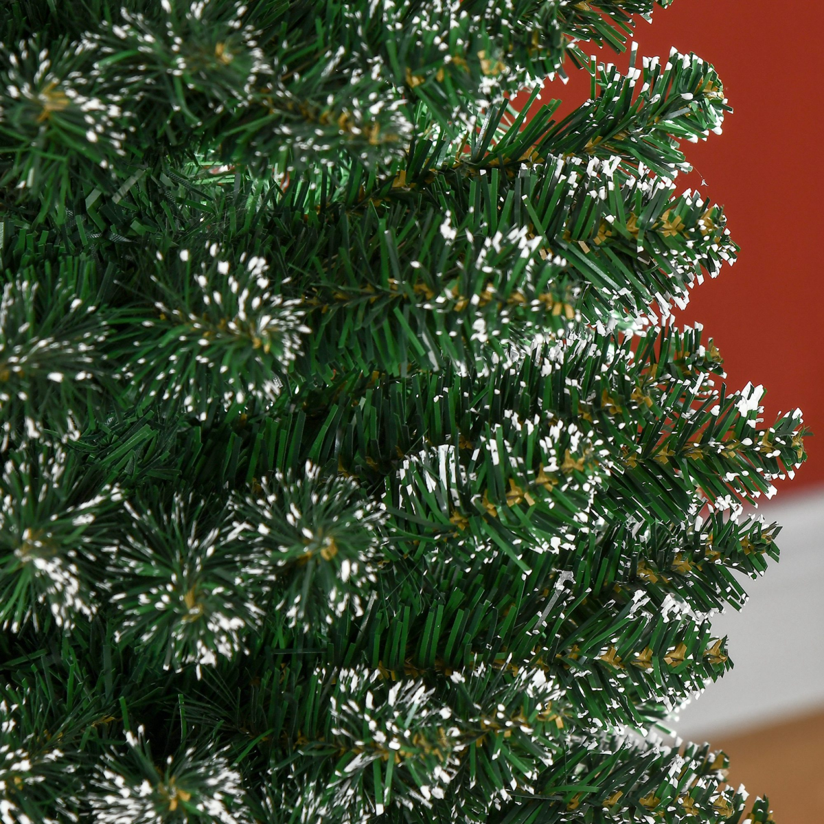 5.5FT Artificial Snow Dipped Christmas Tree Home Indoor Green HOMCOM