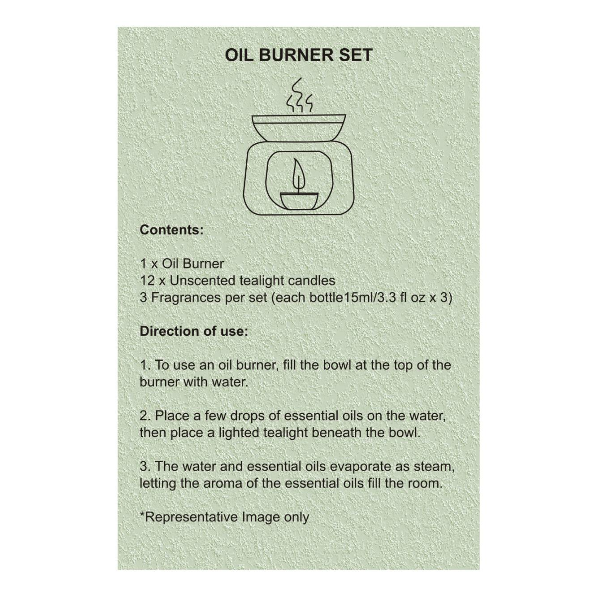 Artisan Furniture Nickle Oil Burner Set (Summer)
