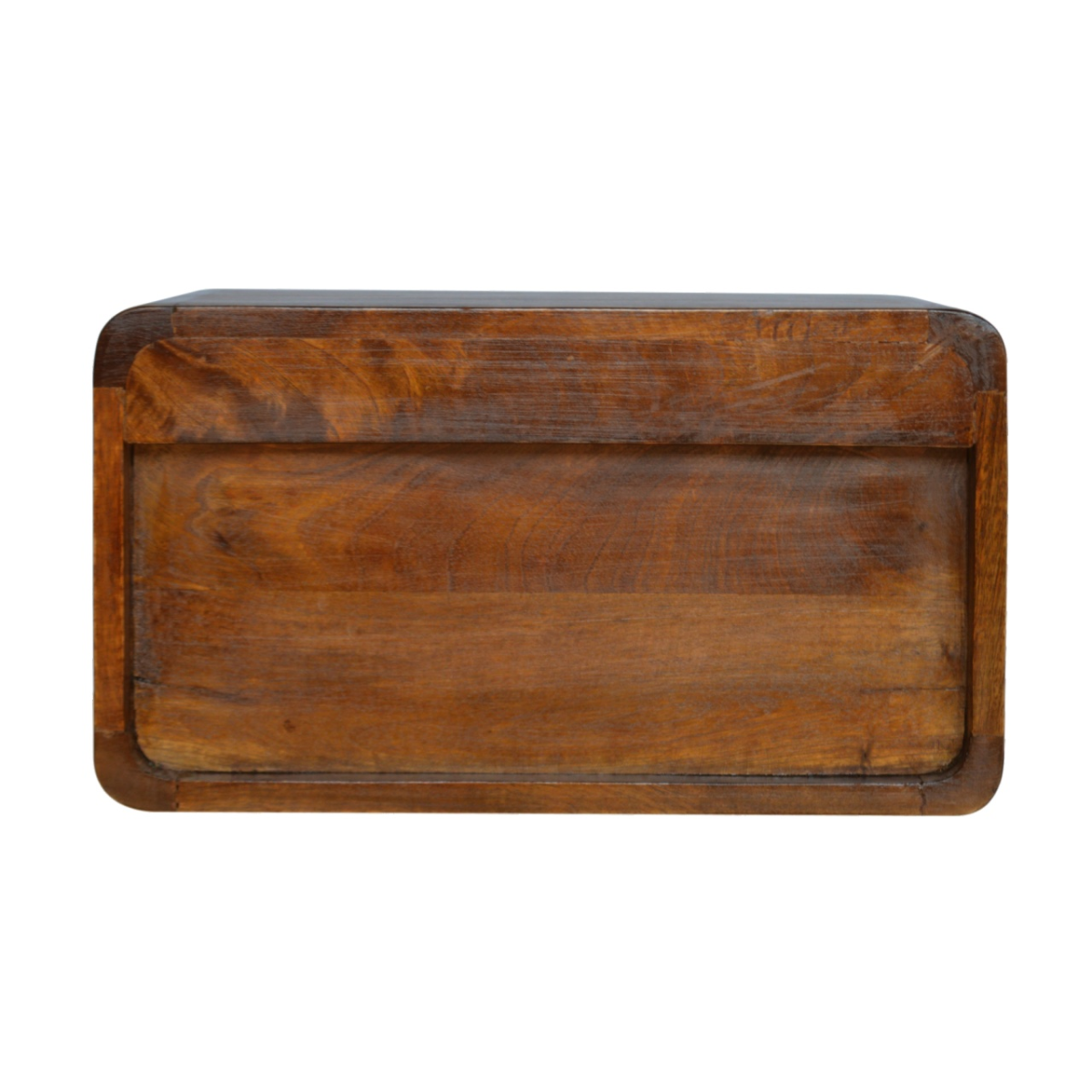 Artisan Furniture Solid Wood Chestnut Curve Floating Bedside