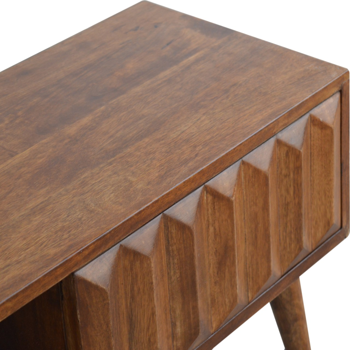 Artisan Furniture Solid Wood Chestnut Prism Sliding Media Unit