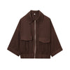 Women's New Ramie Blend Zip Jacket