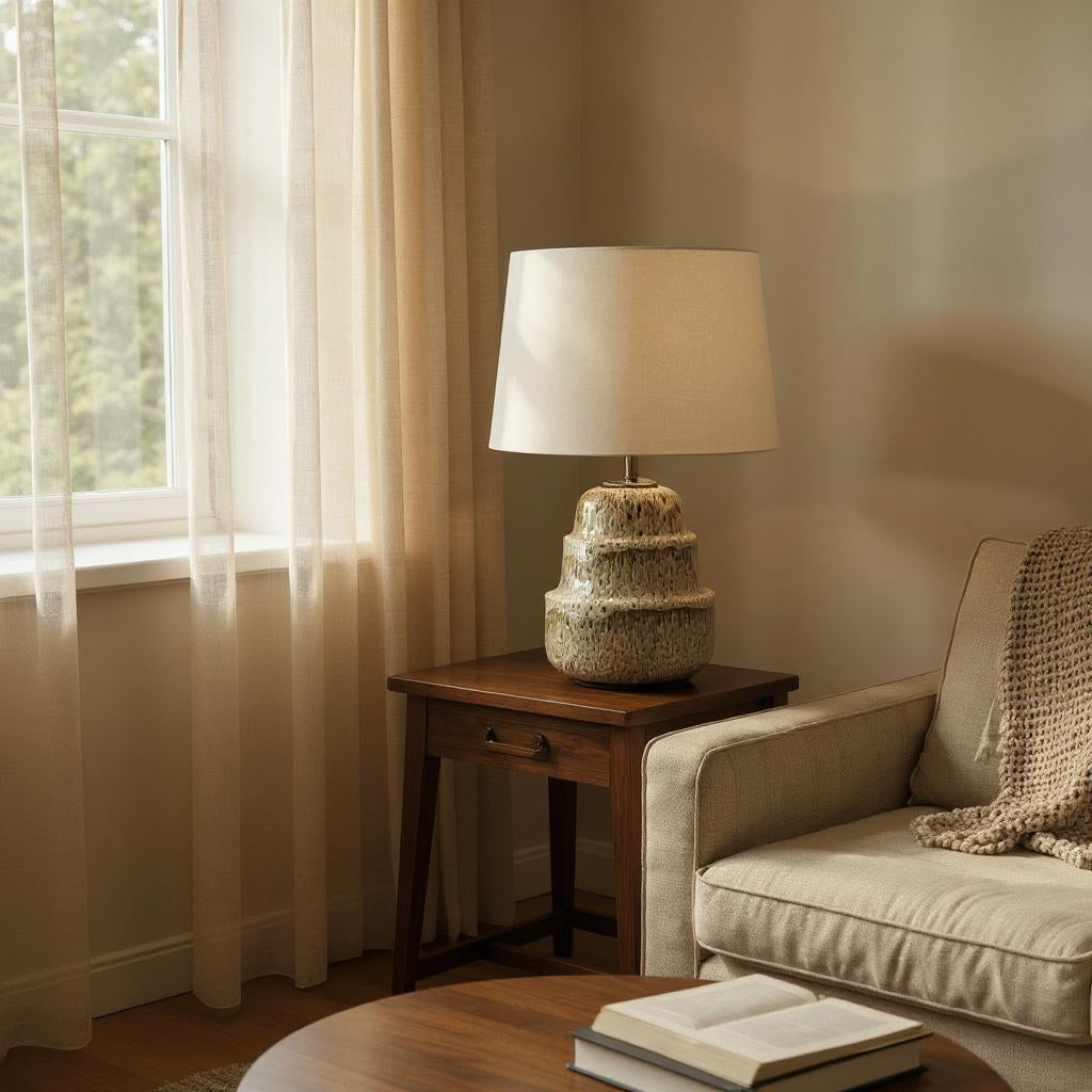 39CM LAMP AND SHADE