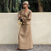 New Women's Casual Asymmetrical Lace-up Skirt Suit