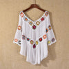 Amazon AliExpress Hot Selling Product Boho Hollow Out Hand Crocheting Flower Bikini Loose Beach Cover-up