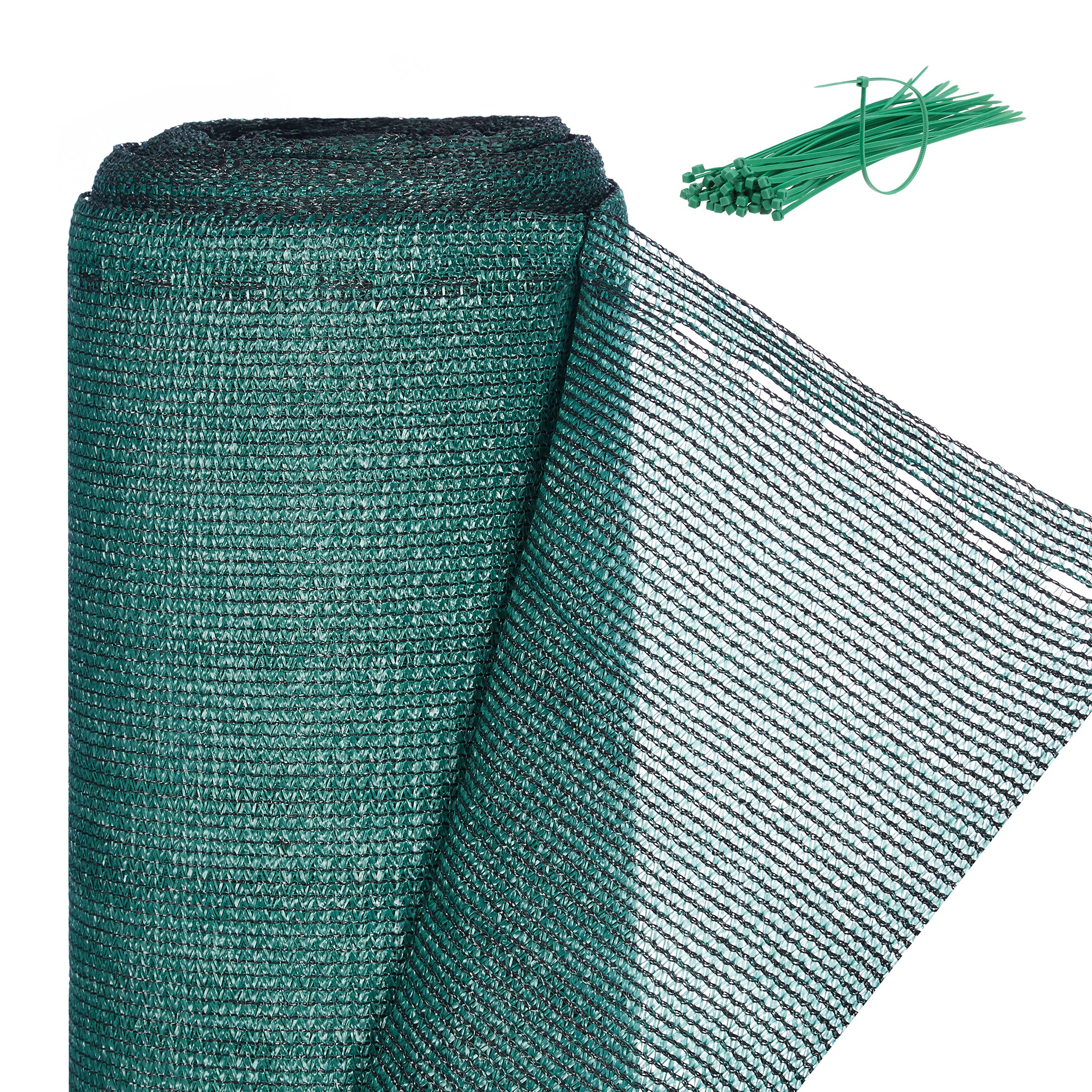 Relaxdays Fence Netting, Privacy Shield For Fences & Railing, HDPE Net, UV-resistant, Weatherproof, 1x15m, Green