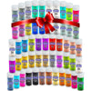 Craft Glitter Shaker Box Set | 54 Ultra Fine Glitter Pots in 44 Colours, Ideal for Christmas Crafts, Resin, Candle, Tumblers, Nail Art, Cosmetic,