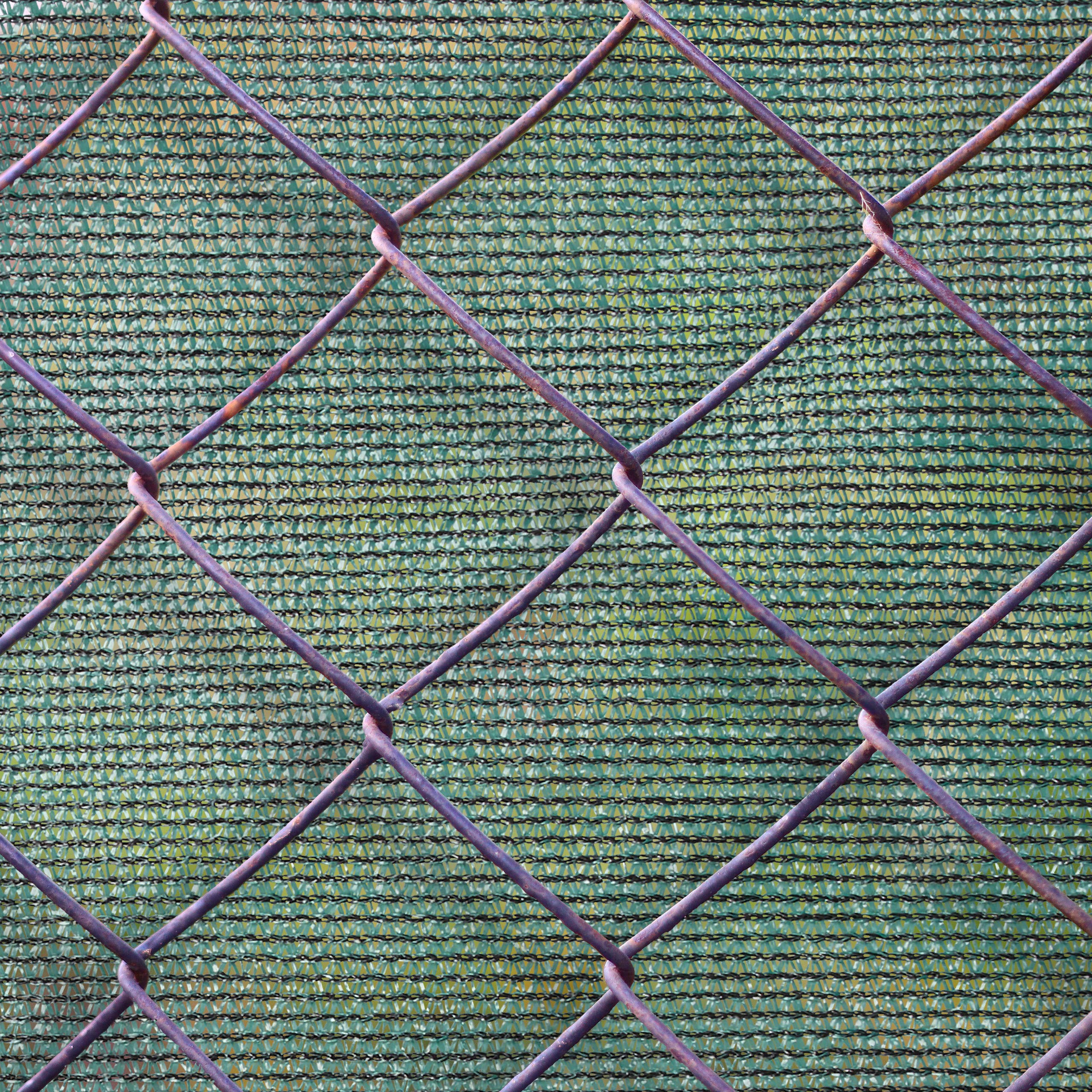 Relaxdays Fence Netting, Privacy Shield for Fences & Railing, HDPE Net, UV-Resistant, Weatherproof, 1.5 x 25 m, Green