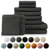Blumtal Hotel Quality Towel Set - 2 Bath Towels + 4 Hand Towels + 2 Guest Towels + 2 Washcloths, Soft and quick dry towel, Anthracite Towels, 100%