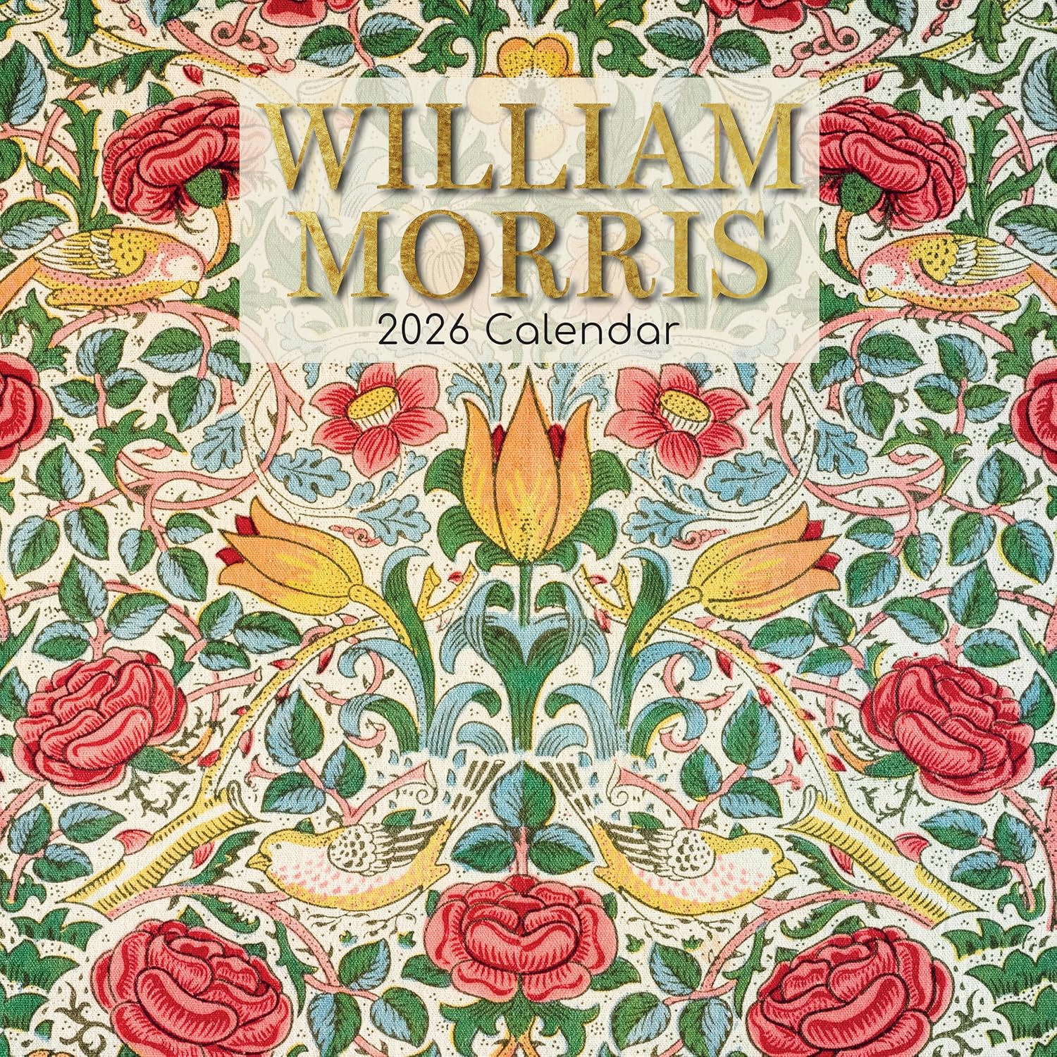 TGSC | William Morris 2026 Calendar 16 Month (Sept 2025-Dec 2026) Family Square Wall Calendar 2026 UK | Planner with Large Grid for Home or Office Organisation - Art 2026/2025 Calendar UK
