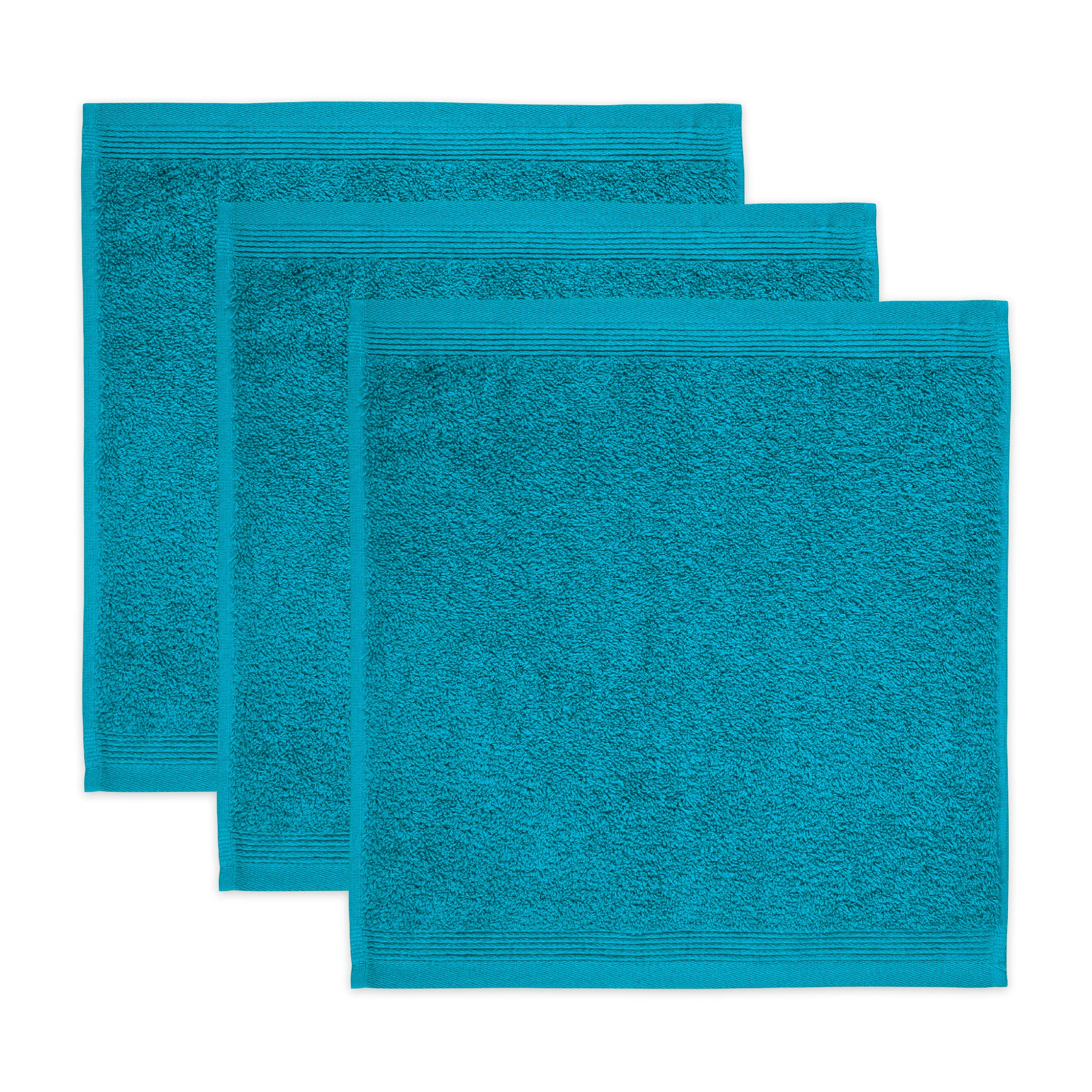 M?ve 3er set Superwuschel soap cloth 30 x 30 cm made of 100% cotton, lagoon