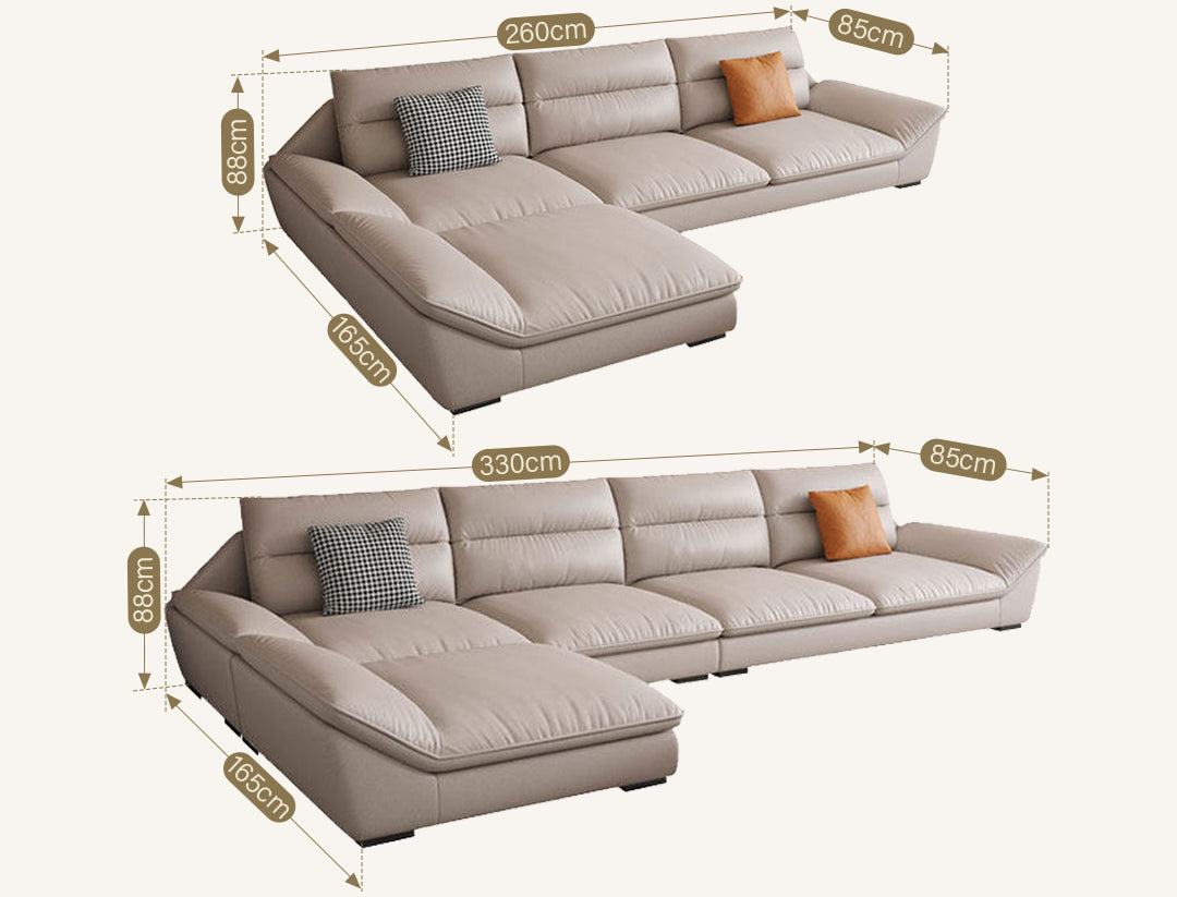 A900 Quinn Four Seater, Four Seater Corner Sofa, Leathaire