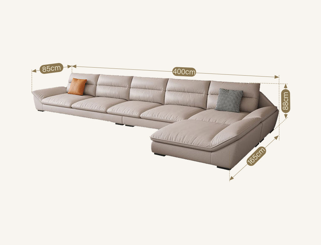 A900 Quinn Four Seater, Four Seater Corner Sofa, Leathaire