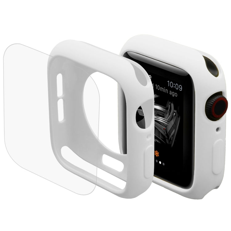 ENKAY Hat-Prince 2 in 1 TPU Semi-clad Protective Shell + 3D Full Screen PET Curved Heat Bending HD Screen Protector for Apple Watch Series 6 / 5 / 4 / SE3 / 2 / 1 40mm, 40mm