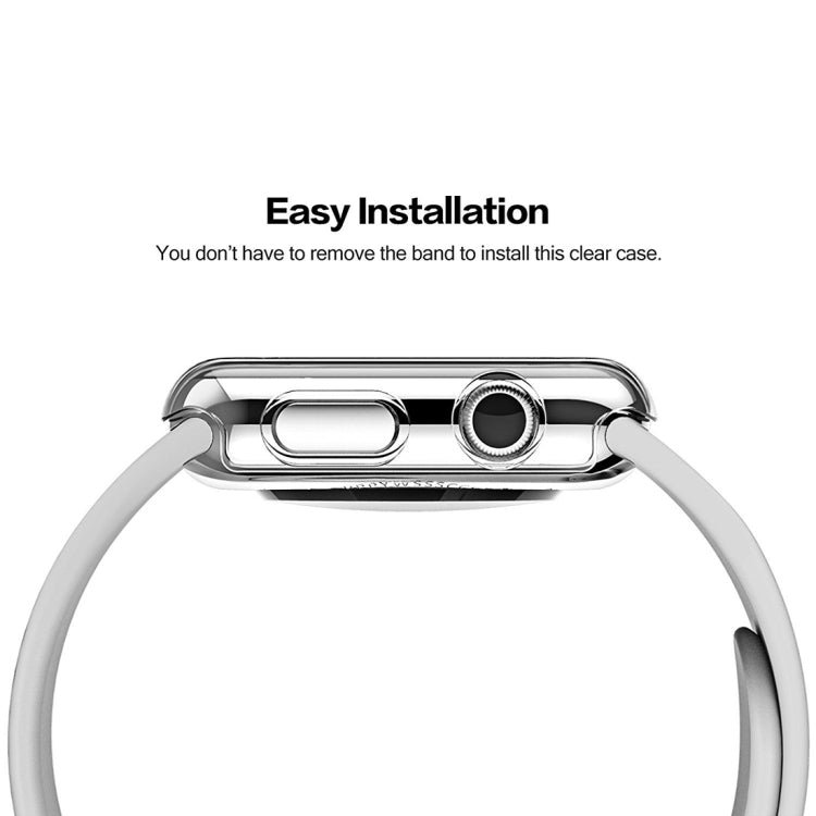 For Apple Watch Series 3 38mm Transparent PC Protective Case