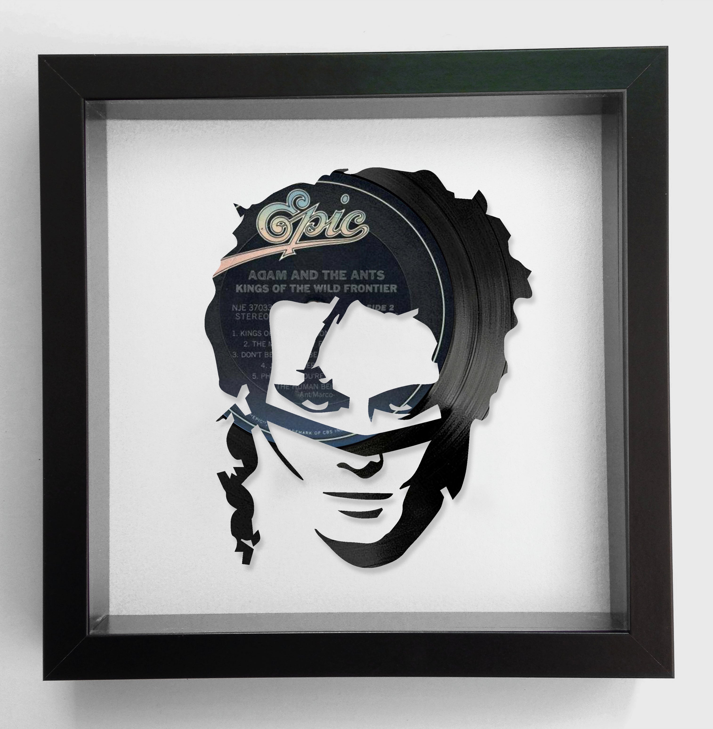Adam and the Ants - Kings of the Wild Frontier Silhouette Vinyl Record Art 1980