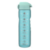 Leak Proof 1 Litre Water Bottle with Times to Drink, Recyclon, Sonic Blue, 1L
