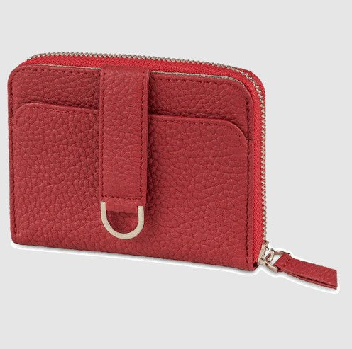 VAULTSKIN BELGRAVIA Zipper Wallet with RFID Blocking | Windsor Red