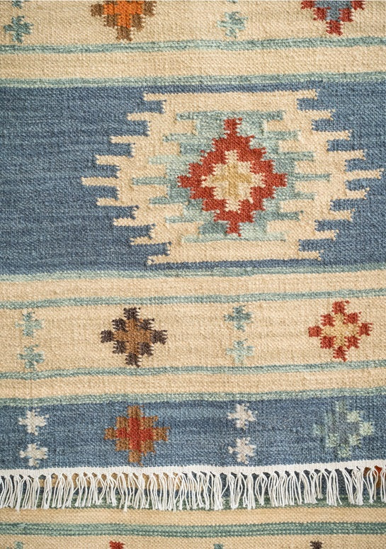 Devika Wool-Rich Kilim Rug