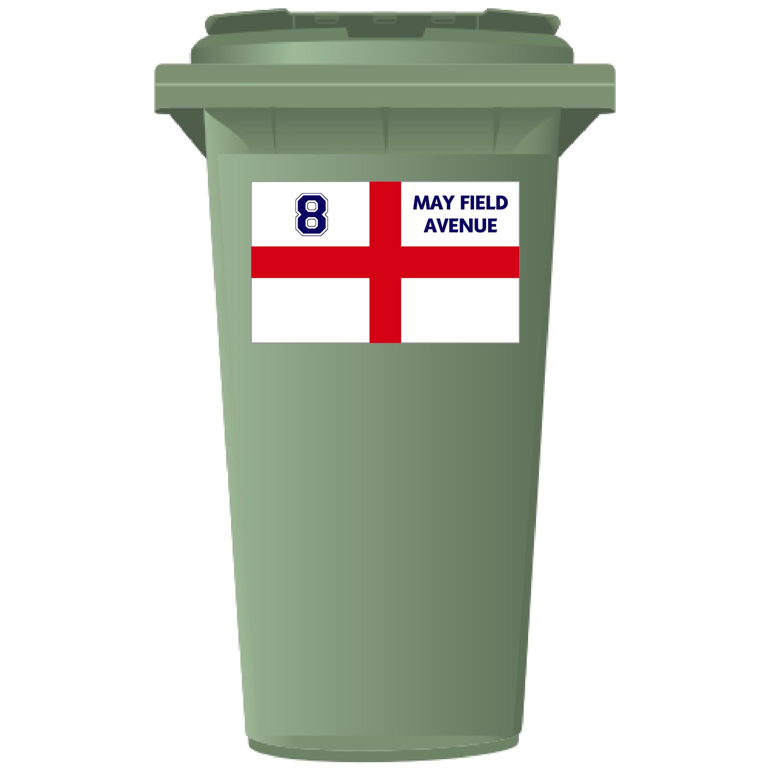 Flag of St George Bin Sticker
