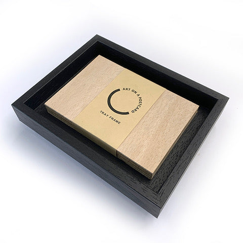 Handmade Obeche Wood Tray Frame (A6)