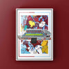 Burnley Kit Collage Retro Shirts & Stadium Football Print